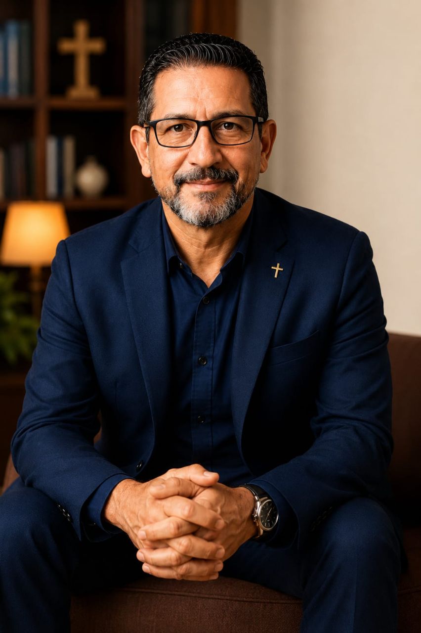 Consultório acolhedor com duas cadeiras